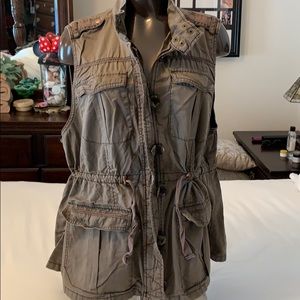 Maurices plus size 1 brown vest